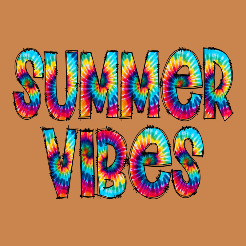 Summer Vibes Tie Dye Doodle Heavyweight Hoodie by CowCowDesign | Teevron
