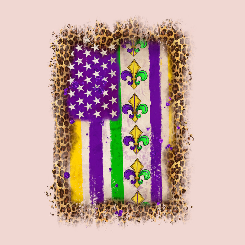 Mardi Gras Usa Flag Leopard Premium Sweatshirt by OliviaCreatesArt | Teevron