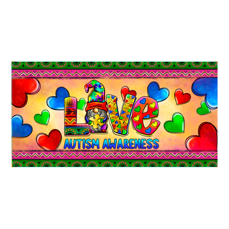 Love Autism Awareness License Plate Template Premium Tee by BarkalooDesign | Teevron