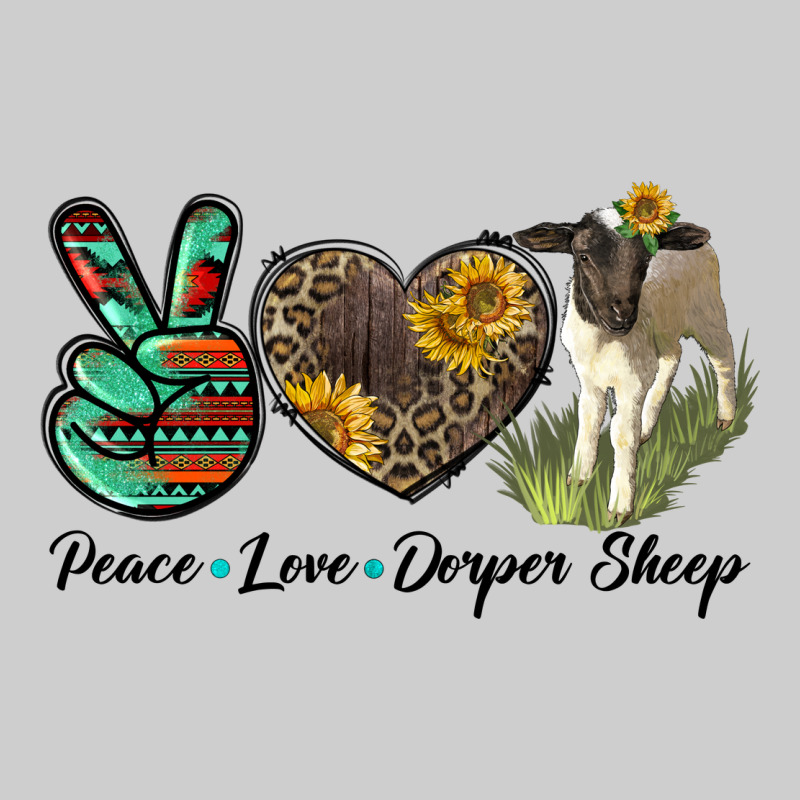 Peace Love Dorper Sheep Premium Tee by LillyAllenDesigns | Teevron