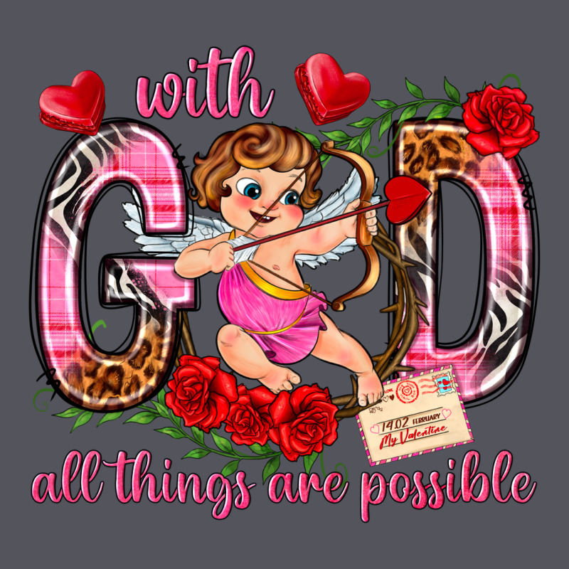 With God All Things Are Possible Vintage Hoodie by NancyCooperArtShop | Teevron