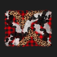 Cowhide Buffalo Plaid Leopad Background Heavyweight Hoodie | Teevron