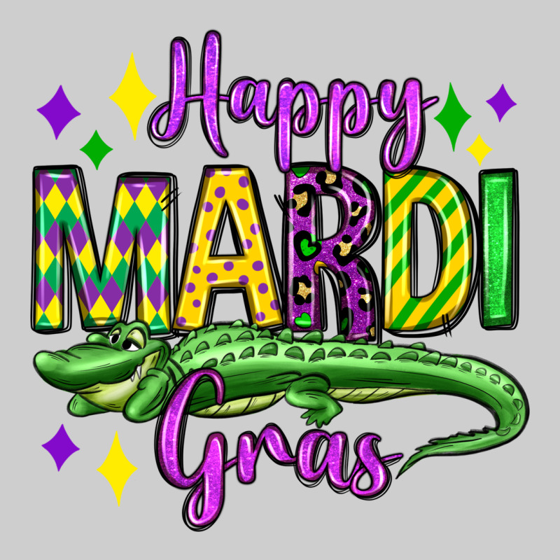 Happy Mardi Gras Alligator Olivia Premium Sweatshirt by OliviaCreatesArt | Teevron