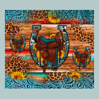 Saddle Horseshoe Leopard Sunflower Heavy Core Tee | Teevron