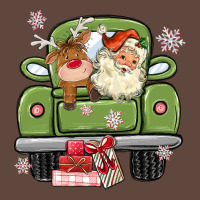 Christmas Santa And Reindeer Truck Classic Tee | Teevron