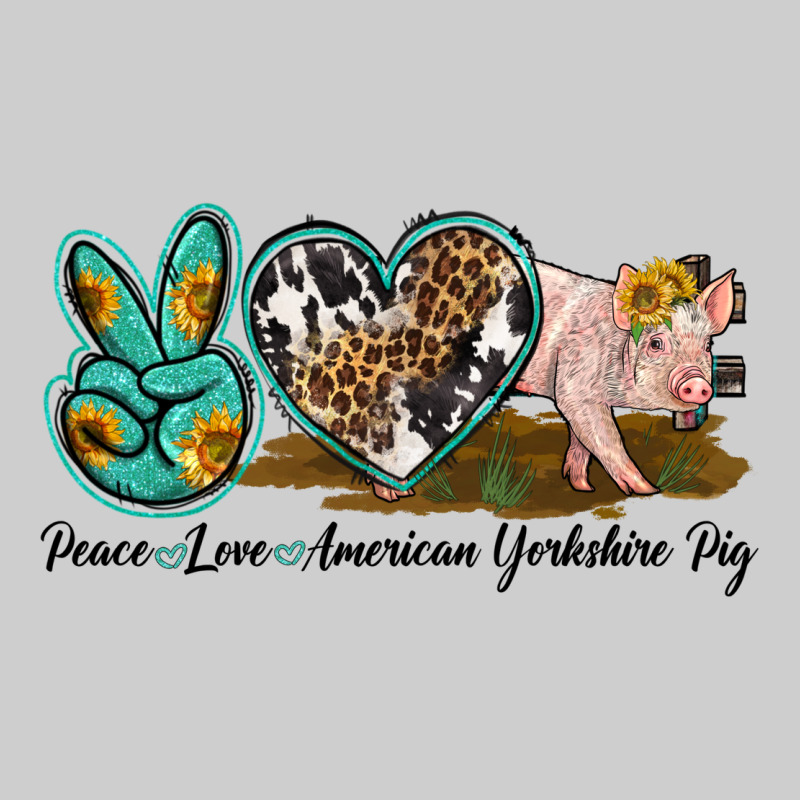 Peace Love Yorkshire Pig Premium Tee by LillyAllenDesigns | Teevron