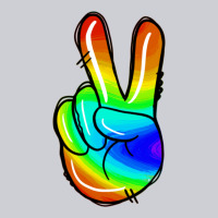 Rainbow Peace Sign Heavyweight Sweatshirt | Teevron