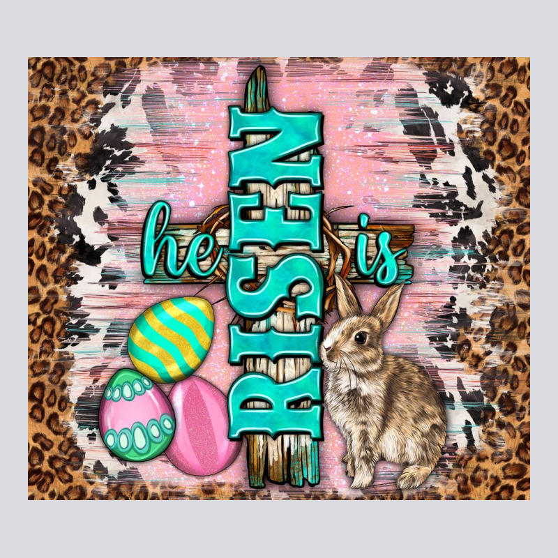 Western He Is Risen With Rabbit Zipper Hoodie by TumblerDesignByShophia | Teevron