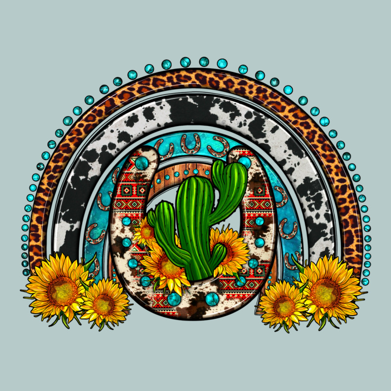 Cactus Sunflower Horseshoe Rainbow Heavy Core Tee by Artiststas | Teevron