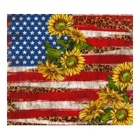 American flag sunflowers with leopard | Teevron