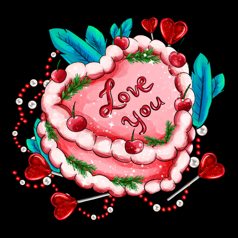 Valentines Day Cakes Olivia Creates Design Premium Sweatshirt by OliviaCreatesArt | Teevron