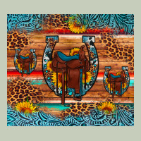 Saddle Horseshoe Leopard Sunflower Ladies Tee | Teevron