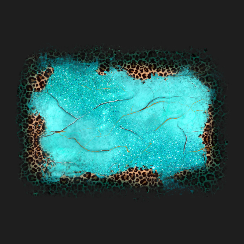 Gemstone Turquoise Leopard Background Classic Tee by JahusDesignShop | Teevron