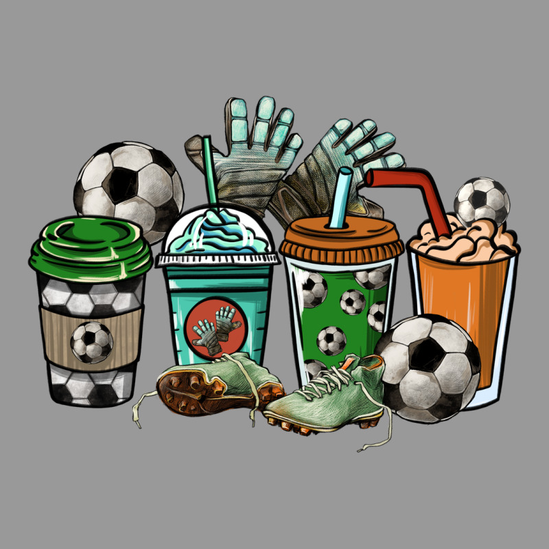 Soccer Coffee Cups Vintage Hoodie by NancyCooperArtShop | Teevron