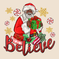Believe Black Santa Christmas Urban Heavy Tee | Teevron