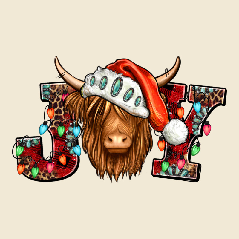 Joy Christmas Shaggy Cow Premium Tee by Jasminsmagicworld | Teevron