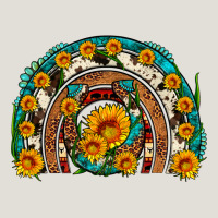 Sunflower Gemstone Leopard Cowhide Horseshoe Rainbow Heavy Core Tee | Teevron