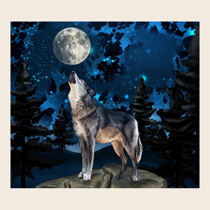 Wolf Howling At The Moon Zipper Hoodie by TumblerDesignByShophia | Teevron