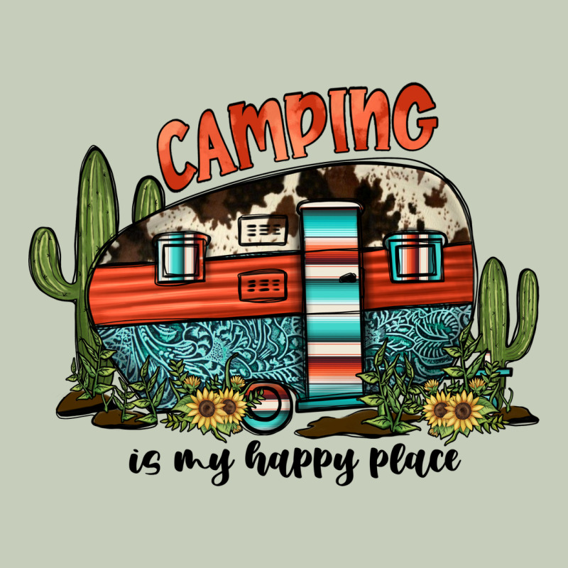Camping Is My Happy Place Ladies Tee by JahusDesignShop | Teevron