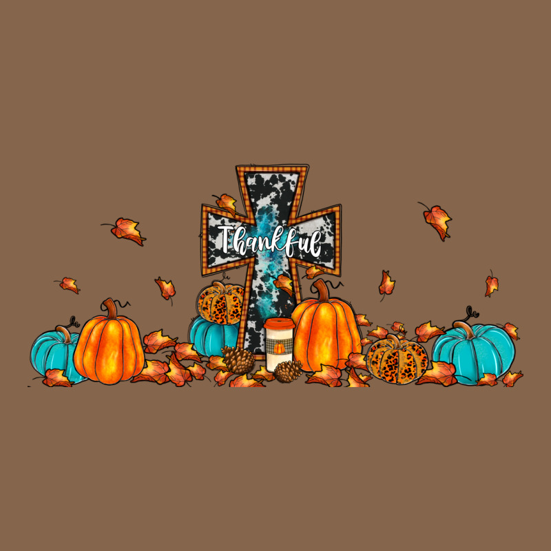 Thankful Cross Pumpkin Premium Tee by JahusDesignShop | Teevron