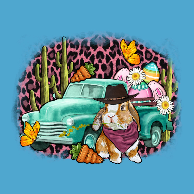 Western Rabbit Easter Day Premium Hoodie by CowGirlArtShop | Teevron