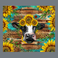 Holstein Cow With Sunflowers Heavyweight Sweatshirt | Teevron