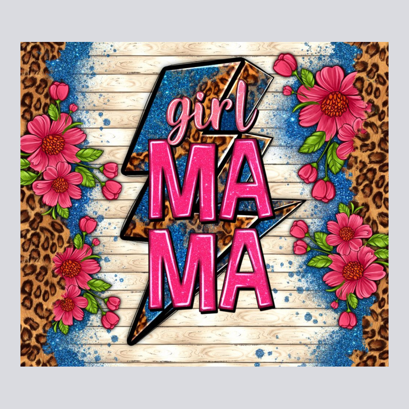 Girl Mama Thunder With Flowers Zipper Hoodie by TumblerDesignByShophia | Teevron