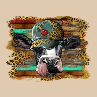 Holstein Cow With Cap And Leopard Background Heavyweight Sweatshirt | Teevron