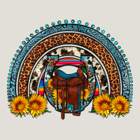 Saddle Sunflower Horseshoe Rainbow Heavy Core Tee | Teevron