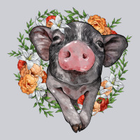Baby Pig Floral Wreath Heavyweight Sweatshirt | Teevron