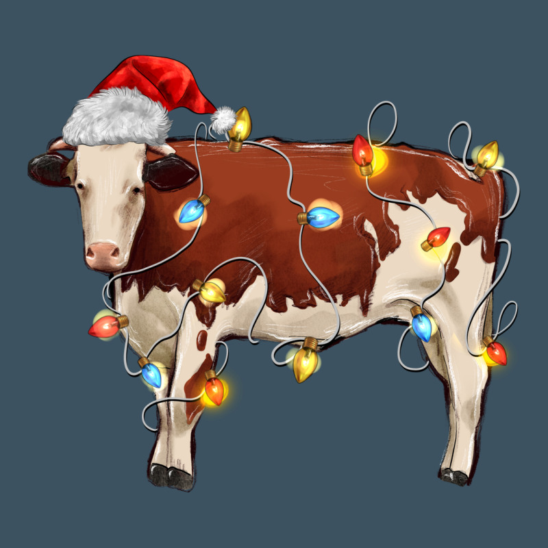 Christmas Cow Urban Heavy Tee by MaliasSmallBusiness | Teevron