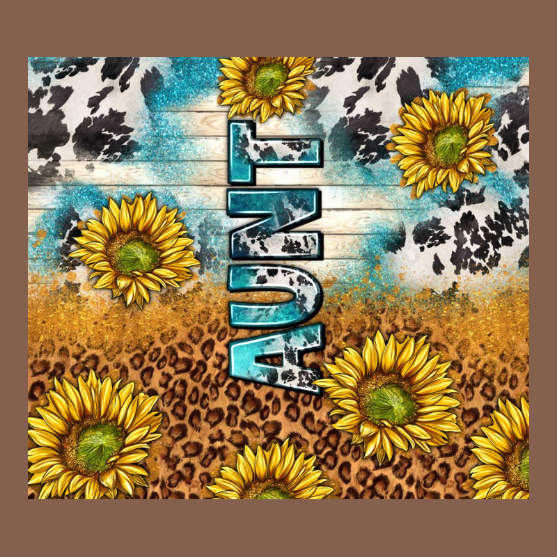 Aunt Sunflower Leopard Glitter Zipper Hoodie by TumblerDesignByShophia | Teevron