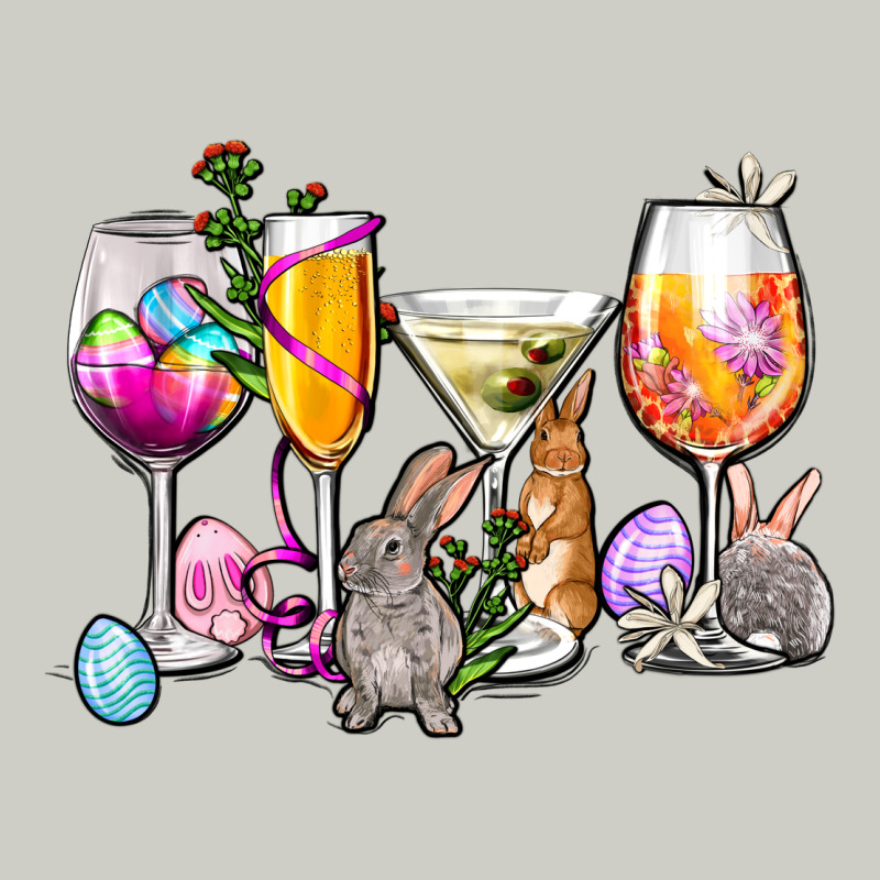 Easter Wine Glasses Heavyweight Hoodie by OliviaCreatesArt | Teevron