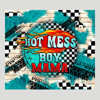 Hot Mess Boy Mama With Fire Zipper Hoodie | Teevron