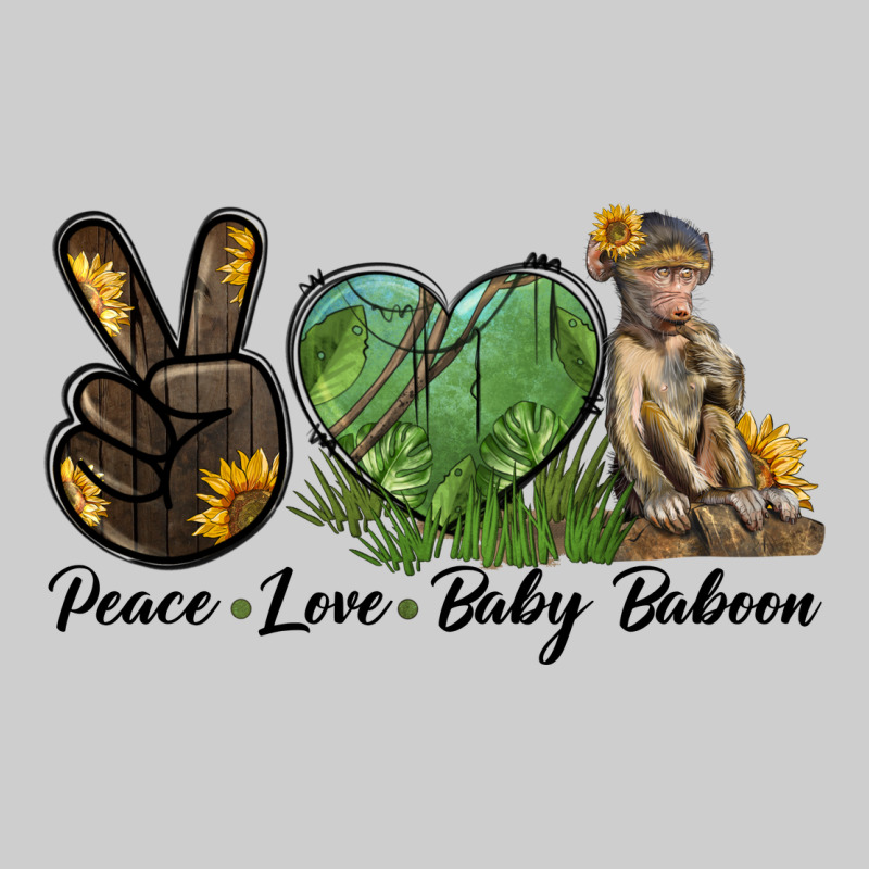 Peace Love Baby Baboon Premium Tee by LillyAllenDesigns | Teevron