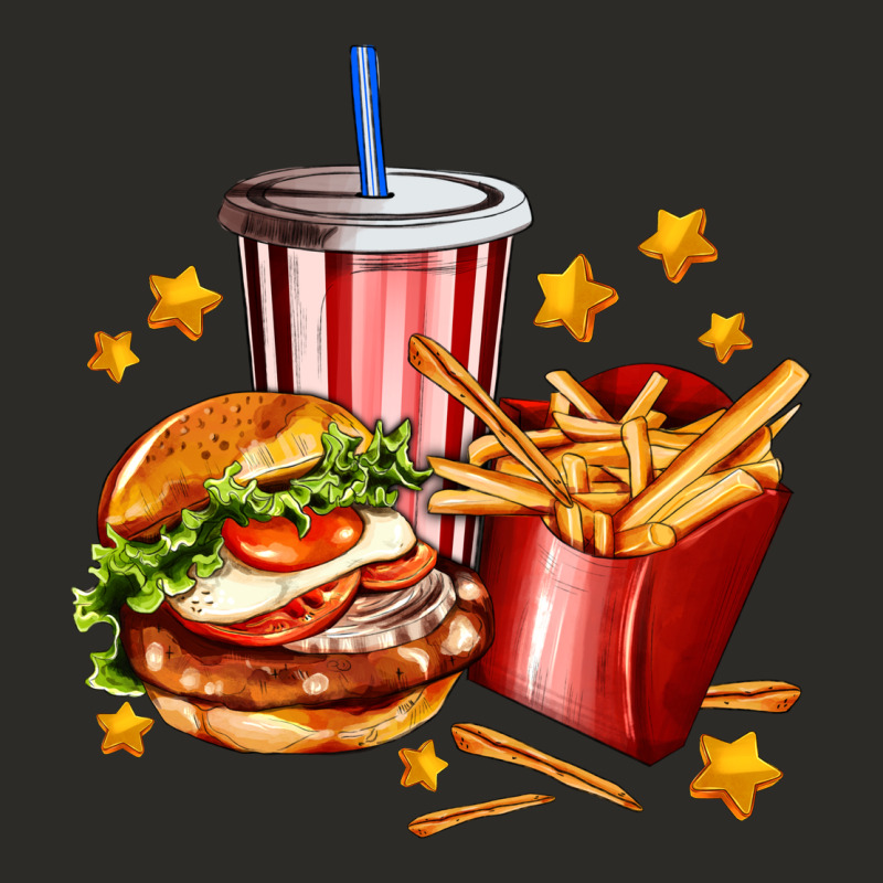 Hamburger Potatoes And Coke Heavy Core Tee by AdoDesignShop | Teevron