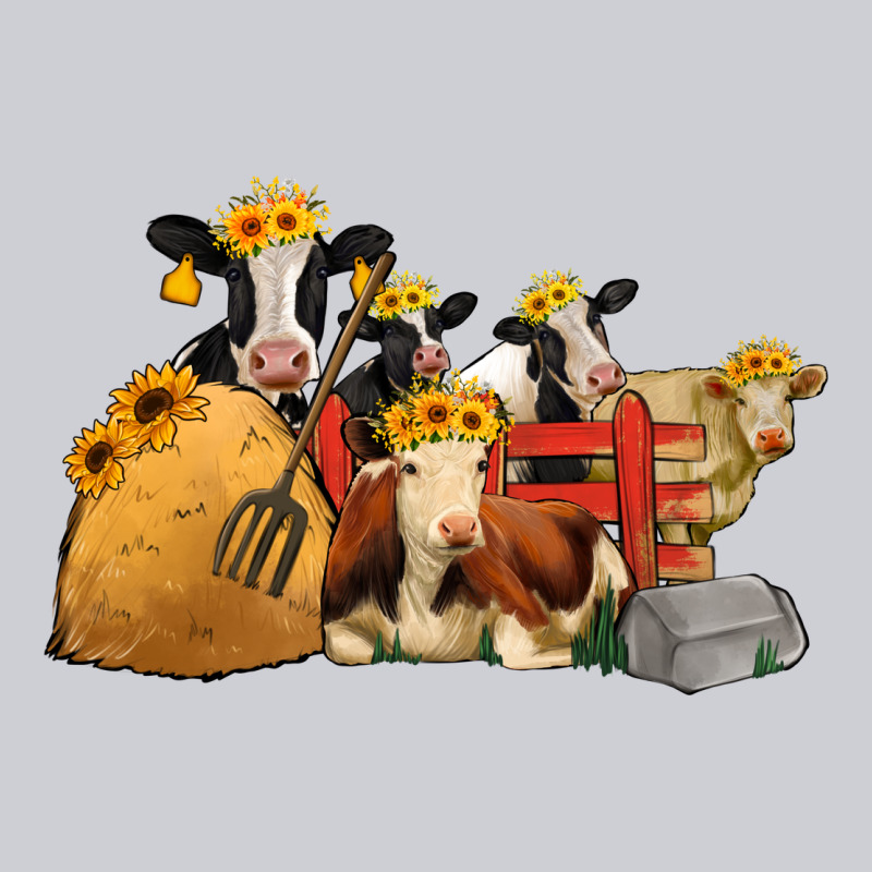 Farm Animals With Sunflower Headbands Heavyweight Sweatshirt by Jasminsmagicworld | Teevron
