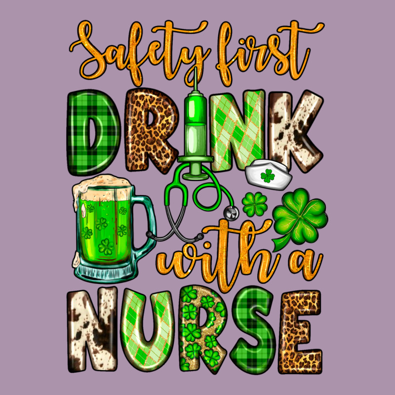 St. Patrick's Safety First Drink With A Nurse Heavyweight Hoodie by OliviaCreatesArt | Teevron