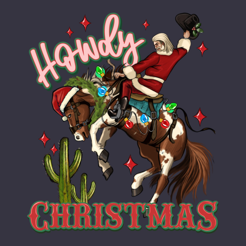 Howdy Christmas Cowboy Santa Vintage Hoodie by MaliasSmallBusiness | Teevron