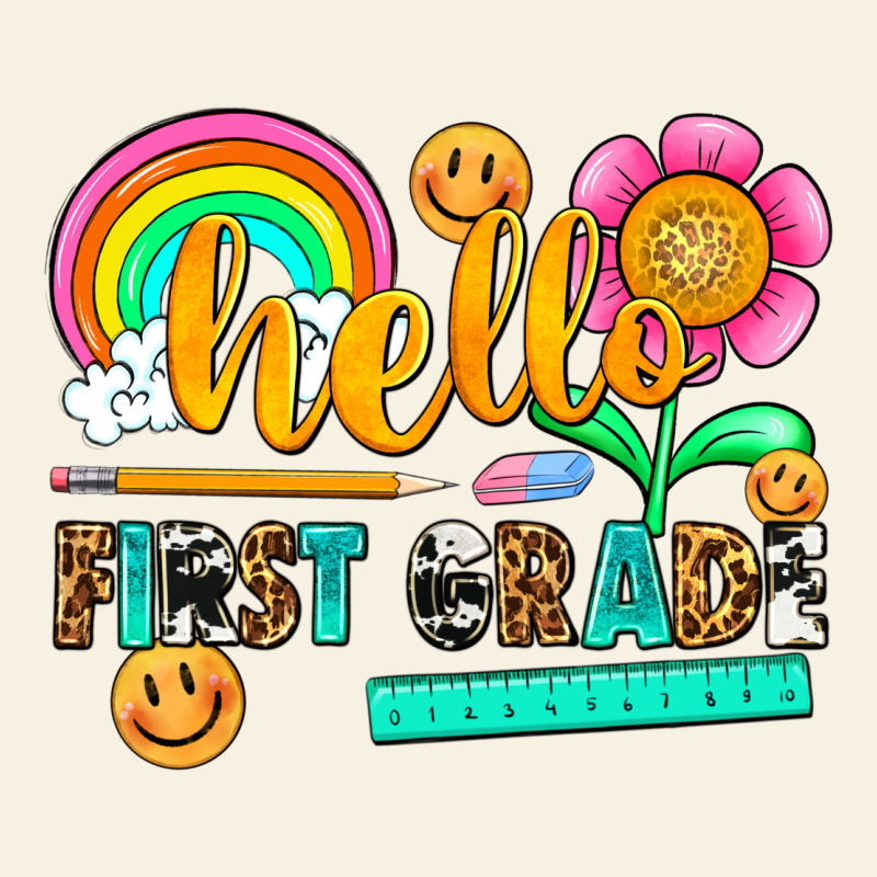 Hello First Grade Vintage Tee by NancyCooperArtShop | Teevron