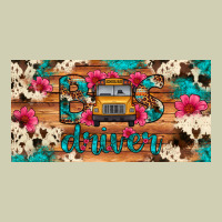 Bus Driver School Bus Cowhide License Plate Heavy Core Tee | Teevron