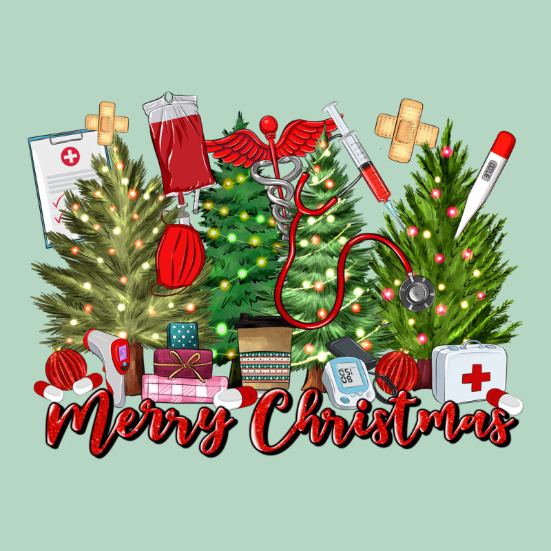 Merry Christmas Nurse Trees Classic Tee by MaliasSmallBusiness | Teevron