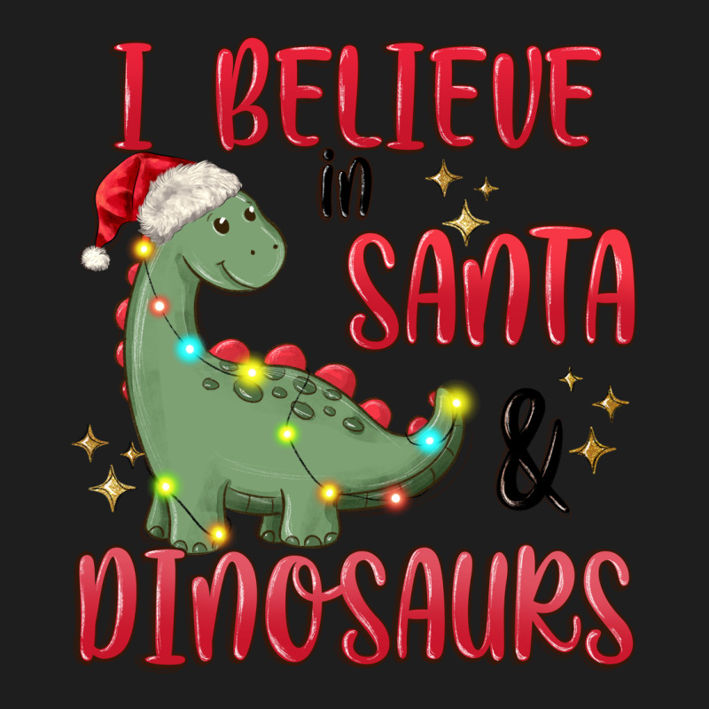 I Believe In Santa & Dinosaurs Classic Tee by MaliasSmallBusiness | Teevron