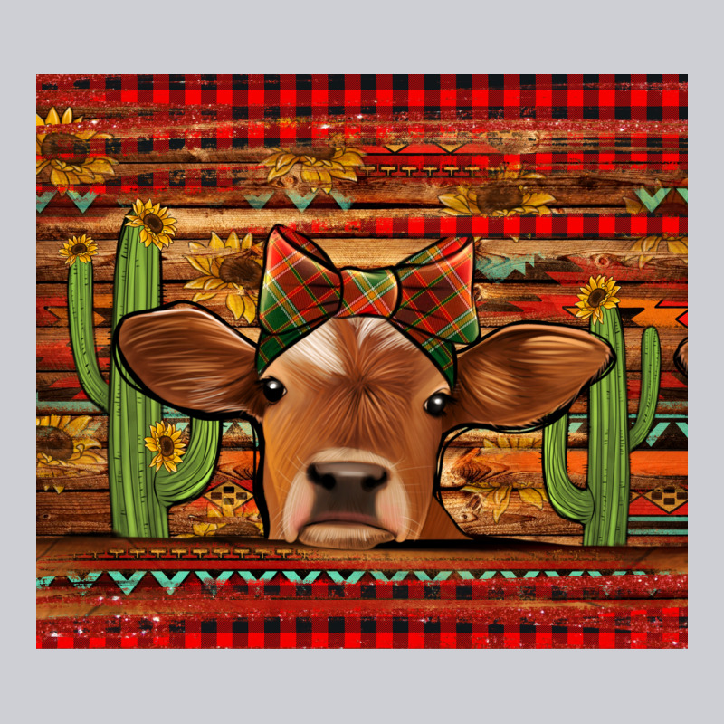 Western Christmas Cow Tumbler Heavyweight Sweatshirt by Jasminsmagicworld | Teevron