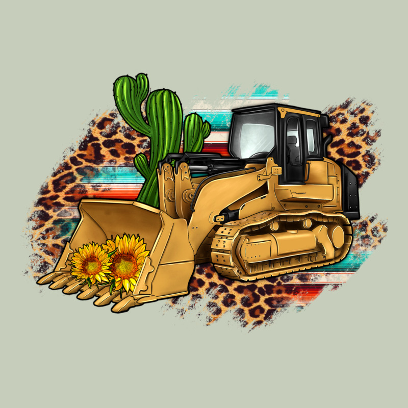 Bulldozer Leopard Cactus Sunflower Ladies Tee by Artiststas | Teevron