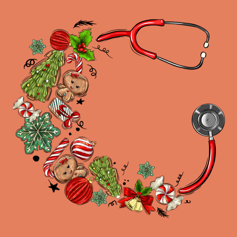 Custom Name Christmas Stethoscope Classic Tee by MaliasSmallBusiness | Teevron