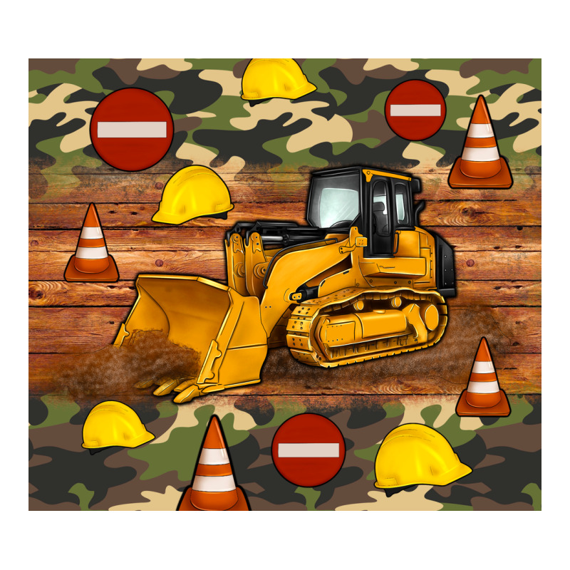 Bulldozer Camouflage Tumbler Ladies Tee by Artiststas | Teevron