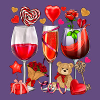 Valentines Day Wine Glasses Vintage Hoodie | Teevron