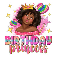 Birthday Princess With Afro Girl Premium Tee | Teevron