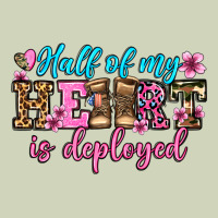 Half Of My Haert Is Deployed Olivia Heavyweight Hoodie | Teevron